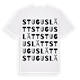 White t-shirt med Stuguslätt ordlek t-shirt