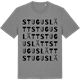 Mid Heather Gray t-shirt med Stuguslätt ordlek t-shirt