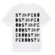 Stumperöd ordlek t-shirt
