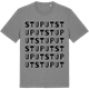 Mid Heather Gray t-shirt med Stuput ordlek t-shirt