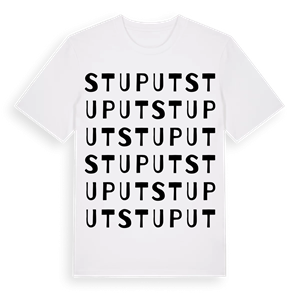 Stuput ordlek t-shirt – ekologisk bomull t-shirt från Pinshirt