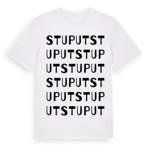 Stuput ordlek t-shirt – ekologisk bomull t-shirt från Pinshirt