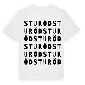 Sturöd ordlek t-shirt – ekologisk bomull t-shirt från Pinshirt