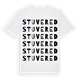Stuvered ordlek t-shirt