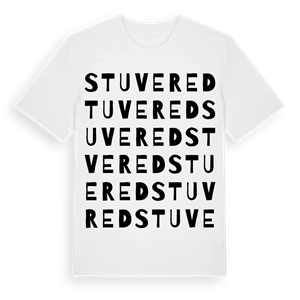 Stuvered ordlek t-shirt – ekologisk bomull t-shirt från Pinshirt