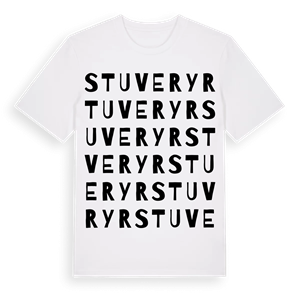 Stuveryr ordlek t-shirt – ekologisk bomull t-shirt från Pinshirt