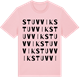 Pink Cotton t-shirt med Stuvvik ordlek t-shirt