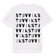 White t-shirt med Stuvvik ordlek t-shirt