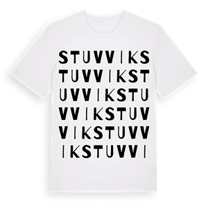 Stuvvik ordlek t-shirt – ekologisk bomull t-shirt från Pinshirt