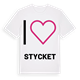 Jag älskar Stycket t-shirt stort tryck
