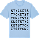 Blue Soul t-shirt med Stycket ordlek t-shirt
