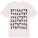 Vintage White t-shirt med Stycket ordlek t-shirt