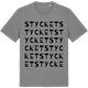 Mid Heather Gray t-shirt med Stycket ordlek t-shirt