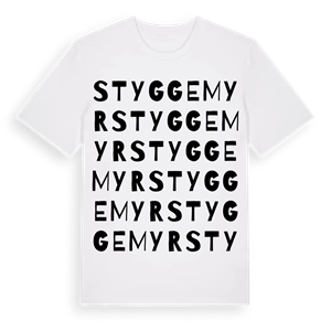Styggemyr ordlek t-shirt – ekologisk bomull t-shirt från Pinshirt
