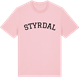 Pink Cotton t-shirt med Styrdal böjd t-shirt