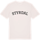 Vintage White t-shirt med Styrdal böjd t-shirt