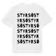 White t-shirt med Styrsö ordlek t-shirt