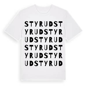 Styrud ordlek t-shirt – ekologisk bomull t-shirt från Pinshirt