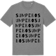 Mid Heather Gray t-shirt med Sumpebo ordlek t-shirt
