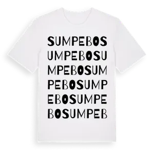 Sumpebo ordlek t-shirt – ekologisk bomull t-shirt från Pinshirt