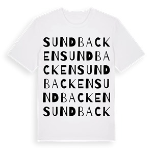 Sundbacken ordlek t-shirt – ekologisk bomull t-shirt från Pinshirt