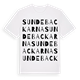 White t-shirt med Sundebackarna ordlek t-shirt
