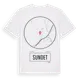 White t-shirt med Sundet t-shirt
