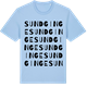 Blue Soul t-shirt med Sundginge ordlek t-shirt