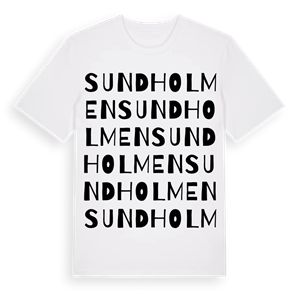 Sundholmen ordlek t-shirt – ekologisk bomull t-shirt från Pinshirt