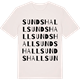 Vintage White t-shirt med Sunds hall ordlek t-shirt