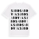 White t-shirt med Sundsandvik ordlek t-shirt