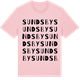 Pink Cotton t-shirt med Sundsby ordlek t-shirt