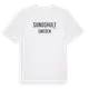 White t-shirt med Sundshult i Sverige t-shirt