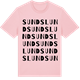 Pink Cotton t-shirt med Sundslund ordlek t-shirt