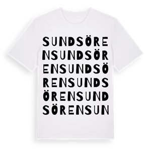 Sundsören ordlek t-shirt – ekologisk bomull t-shirt från Pinshirt
