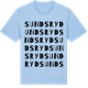 Blue Soul t-shirt med Sundsryd ordlek t-shirt
