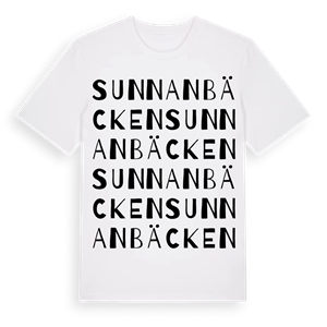 Sunnanbäcken ordlek t-shirt – ekologisk bomull t-shirt från Pinshirt