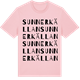 Pink Cotton t-shirt med Sunnerkällan ordlek t-shirt