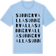 Blue Soul t-shirt med Sunnervalla ordlek t-shirt