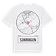 White t-shirt med Sunningen t-shirt