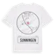 White t-shirt med Sunningen t-shirt