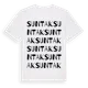 White t-shirt med Suntak ordlek t-shirt