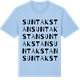 Blue Soul t-shirt med Suntakstan ordlek t-shirt