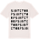 Vintage White t-shirt med Suntetorp ordlek t-shirt