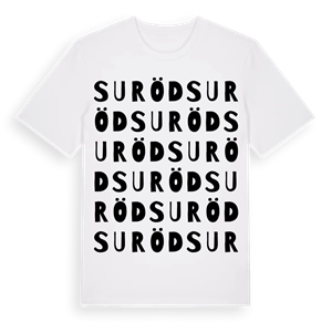 Suröd ordlek t-shirt – ekologisk bomull t-shirt från Pinshirt