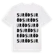 White t-shirt med Suröd ordlek t-shirt