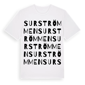 Surströmmen ordlek t-shirt – ekologisk bomull t-shirt från Pinshirt