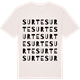 Vintage White t-shirt med Surte ordlek t-shirt