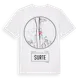 White t-shirt med Surte t-shirt