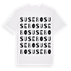 White t-shirt med Susebo ordlek t-shirt